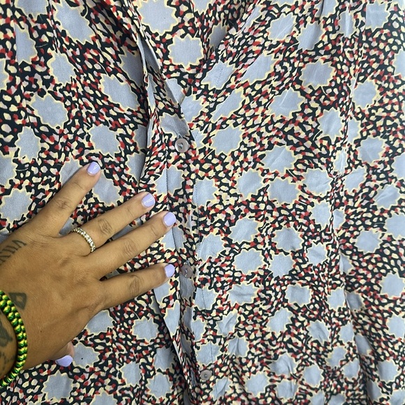 WINTER KATE Silk Blouse Dolman Long Sleeve M - Picture 4 of 4